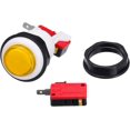 thumbnail image 1 of PinesC Starts Arcade Buttons ABS Micro Switch Round Bracket Button for Arcade Machine Video Games Parts DC 12V Yellow Yellow, 1 of 5