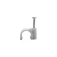 thumbnail image 3 of QualGear 8mm Cable Clips, White, 100 Pack, CC8-W-100-P, 3 of 3