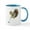 White/Blue Inside, variant on CafePress - Golfing Squirrel Mug - 11 oz Ceramic Mug - Novelty Coffee Tea Cup