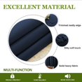 thumbnail image 5 of Double Pinch Pleated Blackout Curtain Drapes Panel Pair Soft & Smooth Solid 100% Polyster | Curtains for Living Room, Bedroom & Window (2 Panels Combined Size, 42" W x 45" L) { Royal Blue }, 5 of 9