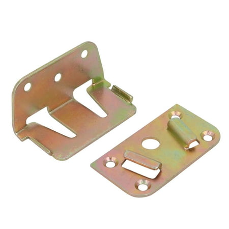 Length Display Rail - 2.8-inch Length Bed Rail Bracket Hinge Fitting Connector Bronze Tone