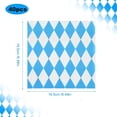 thumbnail image 2 of Bavarian Flag Inspired Oktoberfest Napkins, Disposable Party Decorations, Unique Oktoberfest Design, Double-Layer Design, Highly Absorbent Napkins, Blue Diamond Pattern, Perfect, 2 of 6