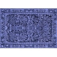 thumbnail image 1 of Ahgly Company Machine Washable Indoor Rectangle Persian Blue Traditional Area Rugs, 2' x 5', 1 of 4