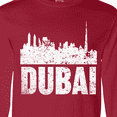 thumbnail image 4 of Inktastic Dubai City Skyline with Grunge Long Sleeve T-Shirt, 4 of 5