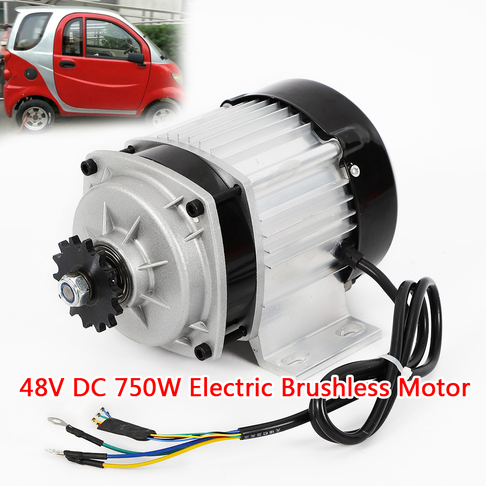 Miumaeov Electric Brushless Motor Tricycle Motor 48V DC 750W with Controller DIY Tricycle Reduction Quad Trike