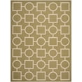 thumbnail image 1 of Safavieh Courtyard 5'3" X 7'7" Power Loomed Rug in Green and Beige, 1 of 3