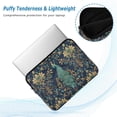 thumbnail image 2 of FORMRS 13"-13.3" Laptop Sleeve Protective Case Soft Carrying Quilted Computer Bag Cover, Navy Blue Peacock Pattern, 2 of 7