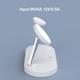 thumbnail image 4 of Matsuzay Soporte de inalámbrico rápido de 15 W para 13 12Pro Max/Mini con estación de carga de luz táctil para Teléfono y Comunicación blanco, 4 of 8