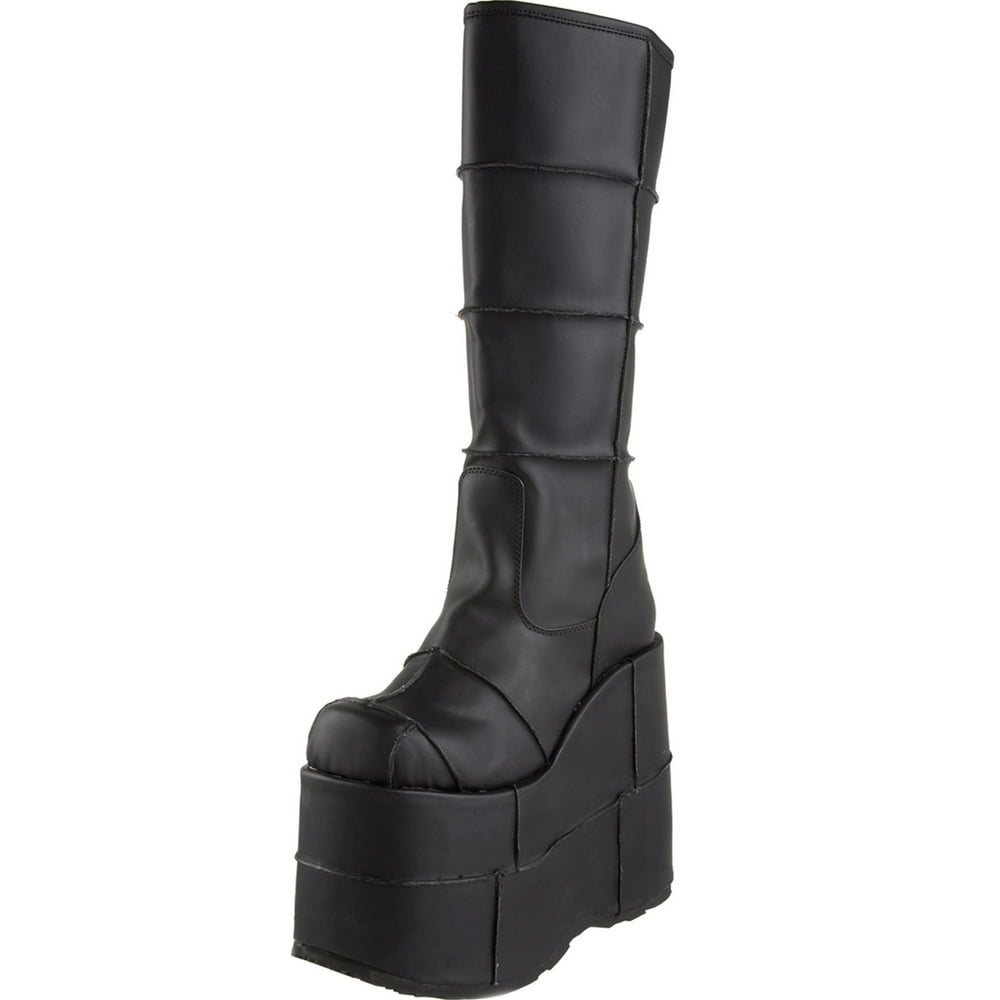 high wedge platform boots