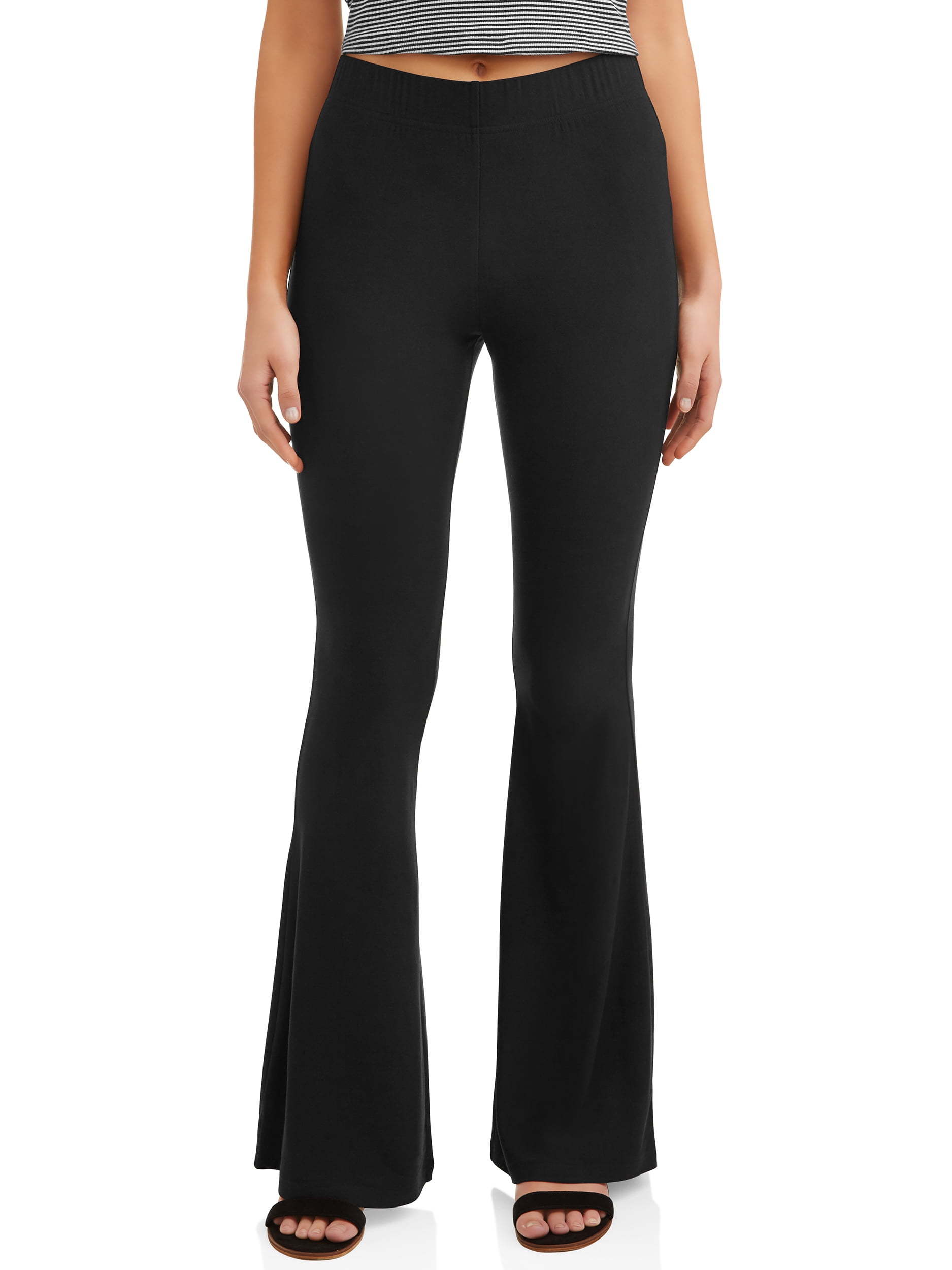 juniors flared yummy knit pants