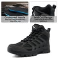 thumbnail image 4 of MeMoride Men's Waterproof Hiking Boots Mid-Top Hiking Shoes for Outdoor Trailing Trekking Camping Walking Shoes, 4 of 6