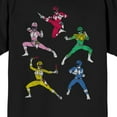 thumbnail image 4 of Power Rangers Action Pose Adult Black Crew Neck Short Sleeve T-shirt-XXL, 4 of 4