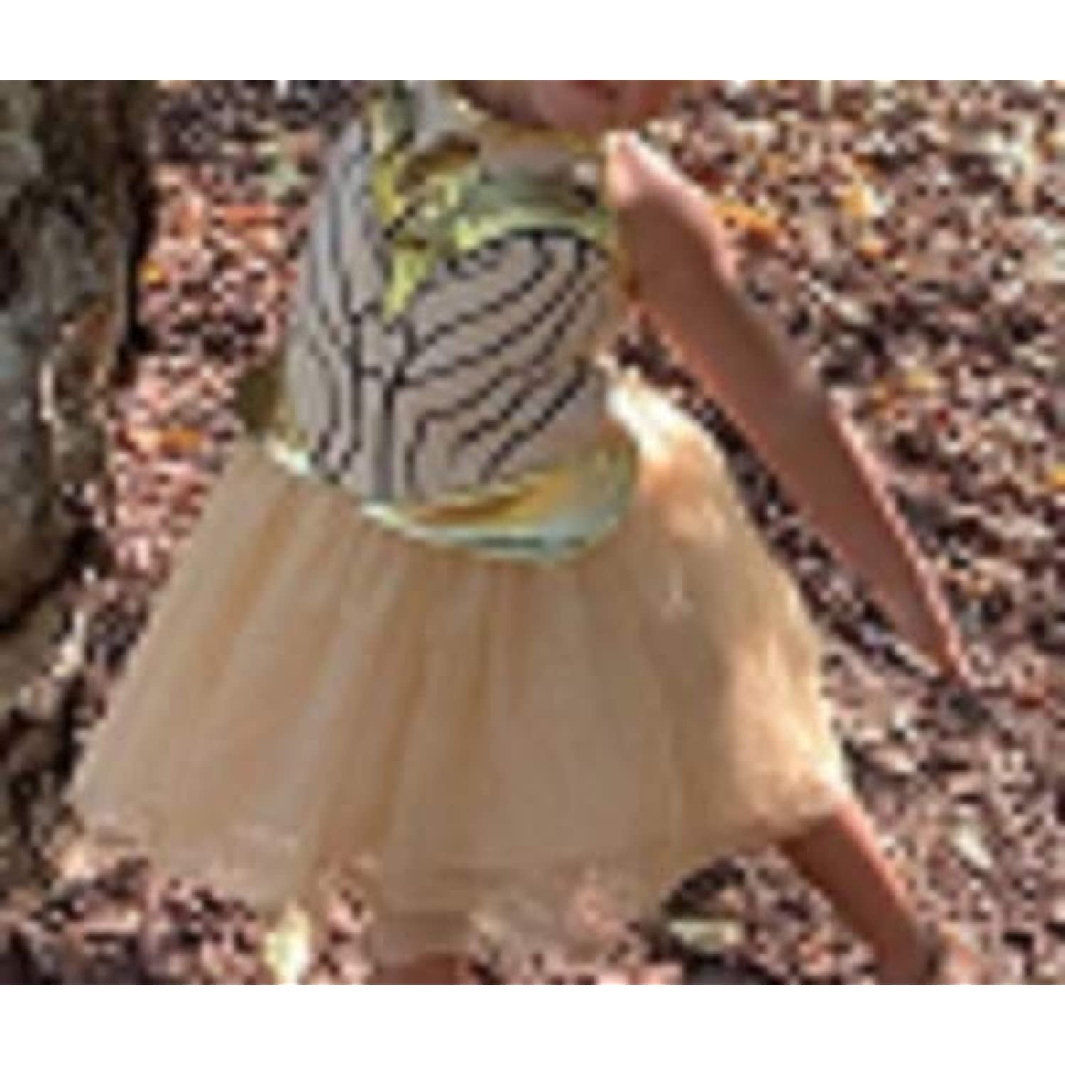 Jerry Leigh Girls Cosplay Gold Tutu Dress Size 6X Wonder Woman