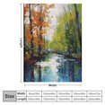 thumbnail image 4 of Shiartex Fall Colors Print Flannel Throw Blanket for All Seasons - Excellent Hand Feel, Long-Lasting Blanket 40x50in, 4 of 6