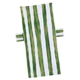thumbnail image 2 of Funda para silla de playa, práctica funda de microfibra a rayas para silla de piscina, toalla con bolsillo para exteriores, viajes, ocio y . Verde, 2 of 8