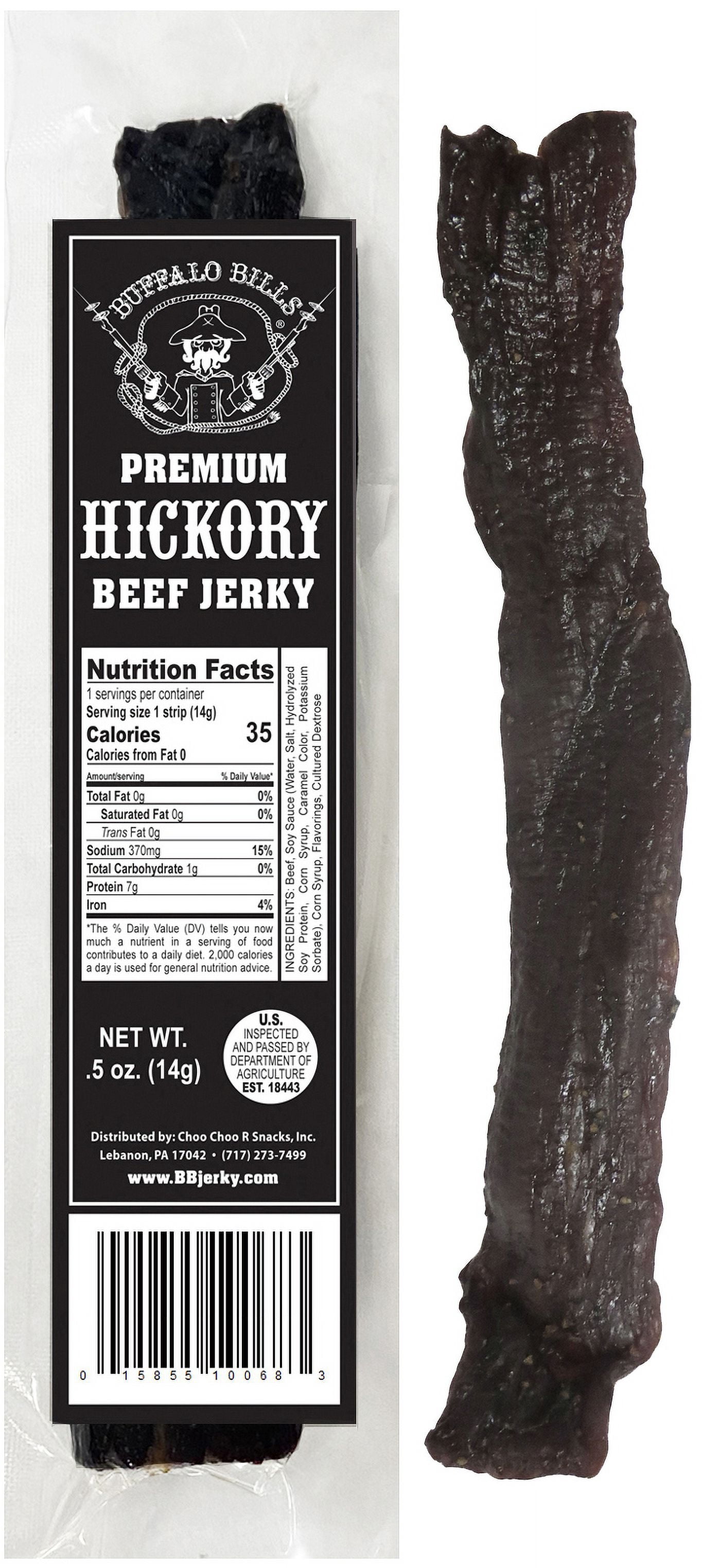 Buffalo Bills 15-Piece Premium Hickory Jerky Burlap Gift Wine Bags (15 Wrapped Beef Jerky Strips)