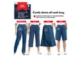 thumbnail image 4 of Woman Within Plus Size Petite 7-Day Elastic-Waist Pull-On Cotton Denim Capri Jeans, 4 of 5