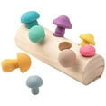 thumbnail image 1 of Wooden Mushroom Toy Set Interactive Mushroom Matching Toy Desktop Game for Kids, 1 of 10