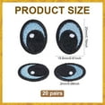 thumbnail image 2 of 1set 20 Pairs Blue Black Eyes Iron on Patch Cute Eyes Embroidery Patches Polyester Sew on Eye Patch Decorative Cartoon Eye Patches for Clothing Hat Backpack Shoes Jacket 0.78x0.6inch, 2 of 8