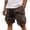 DH26_Coffee, variant on Lightweight Cargo Shorts for Men with Pockets Drawstring Comfy Casual Outdoor Shorts for Hiking Gym Workout Army Green S