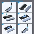 thumbnail image 6 of BENFEI M.2 NVME SATA SSD Enclosure, 10 Gbps USB Type-C/Type-A to NVME PCI-E SATA M-Key/(B+M) Key Solid State Drive Enclosure Support UASP Trim for NVME/SATA SSDs 2230/2242/2260/2280, 6 of 7