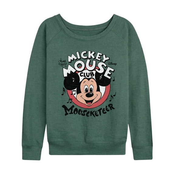 Disney - Mickey Mouse Club Member - Women's French Terry Long Sleeve Pullover