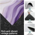 thumbnail image 3 of Purple Gold Wave Marble Kitchen Rugs Sets Of 3,Kitchen Runner Rugs Non Skid Washable,Decorative Kitchen Floor Mats for Kitchen,Sink,Laundry,17"x30"+ 17"x47" + 17"x59", 3 of 6