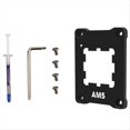 thumbnail image 1 of Hebilla de Fijación Universal de Aluminio para CPU para AM5 , Corrección de Flexión, para Modelos 7950X, 7800X, 7700X, 7600X y 7500F, Color Negro., 1 of 5