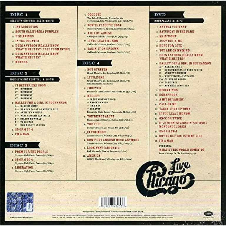 Free Shipping! Chicago - Chicago: VI Decades Live - Music