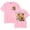 Pink, variant on Jay Wheeler Botanical Tee Women Men Short Sleeve Crewneck Fashion T-shirt
