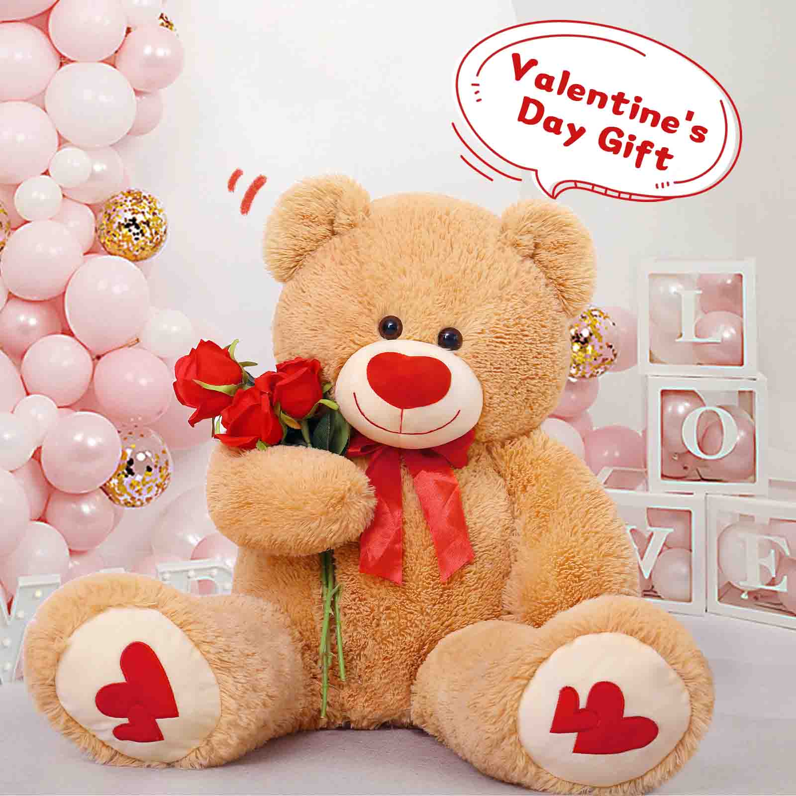 MaoGoLan Giant Teddy Bear, 35.4-Inch Plush Toy photo 3