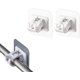 thumbnail image 1 of Nail Free Adjustable Curtain Rod Holder(Set of 2) - Lokinsetin Curtain Rod Holder, Curtain Rod Holders No Drilling, Self Adhesive Wall Curtain Fixed Clip for 1-2cm Diameter Curtain Rod (1 Set), 1 of 5