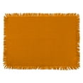 thumbnail image 2 of Solid Pumpkin Spice Heavyweight Fringed Placemat (Set of 6), 2 of 3