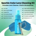 thumbnail image 4 of OPTIPAK Sparkle Anti-Reflective Lens Cleaner & Repair Kit – (2) 1oz Glasses Cleaner Spray, (2) Microfiber Cloths & Keychain Screwdriver for Eyeglasses, Sunglasses, Lenses & Screens (5 Piece Set), 4 of 8