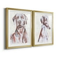 thumbnail image 2 of Wexford Home Sitting Dog I Premium Framed Print, 18.5" x 24.5" - Ready to Hang, Gold (Set of 2), 2 of 9