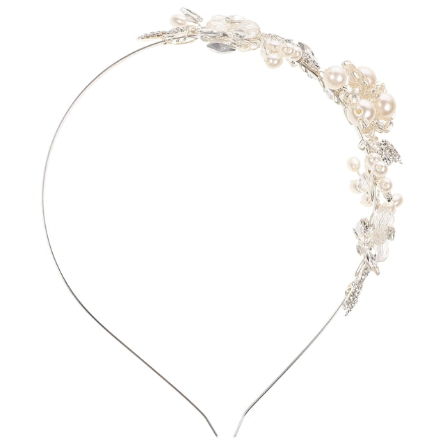 Tocado delicado para boda, diadema nupcial, accesorios para el cabello de perlas para niña, 1 ud.