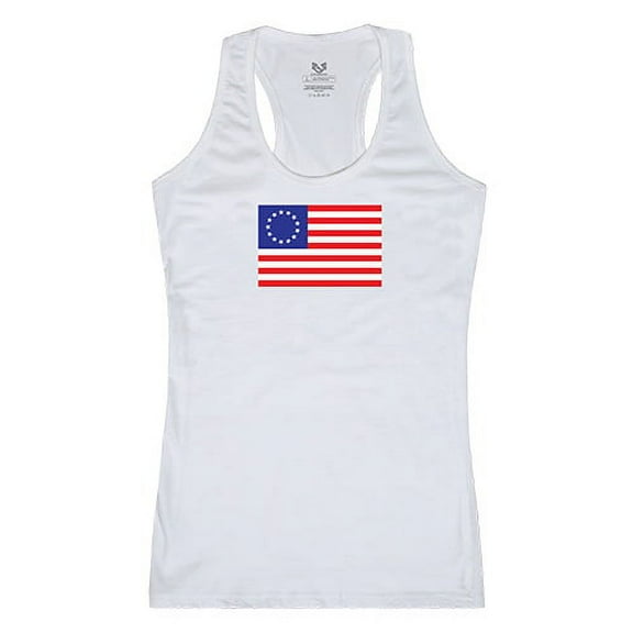 Rapid Dominance  Betsy Ross 2 Graphic Tank Top, White - Medium