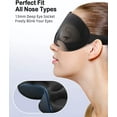 thumbnail image 4 of Antifaz para dormir, antifaz para dormir, antifaz para dormir para mujeres y hombres, copa contorneada 3D, sin presión ocular, 99% de bloqueo, antifaz para dormir con correa ajustable, venda para los, 4 of 8