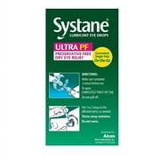 2 PACK - قطرات العين Systane Ultra Lubricant لأعراض العين الجافة قوارير للاستخدام مرة واحدة 25 Ct * EN