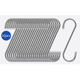 thumbnail image 2 of Paquete de 16 ganchos en forma de S, ganchos en S resistentes, ganchos de metal de acero inoxidable para cocina, taller, baño (5,5 pulgadas, diámetro 4 mm), 2 of 5
