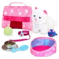thumbnail image 4 of Sophia’s White Plush Kitty Cat and Accessories Set for 18" Dolls, 4 of 10