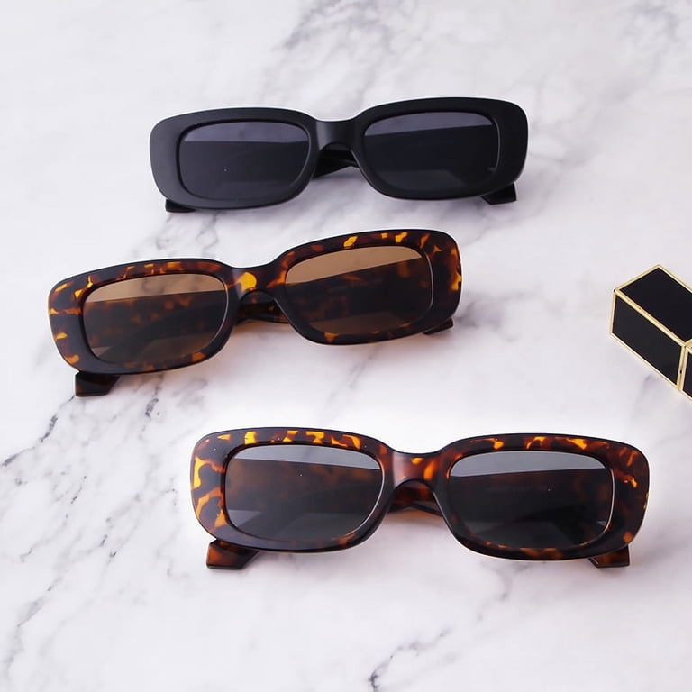 Rectangle Sunglasses for Women Retro Driving Glasses 90 display picture 1