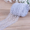 thumbnail image 3 of Billuyoard 10 metros Universal ropa encaje banda costura ajuste tela poliéster fibra boda ropa suministros para lencería gris Tela de costura y artesanía Gris 10mx4.5cm, 3 of 4