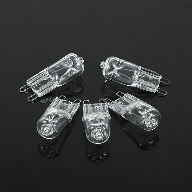 10pcs G9 Base 40W Bombilla De Halógeno, Cálido 2900K, Una Prueba De Explosión Para Lámparas De Araña, Reemplazo De Iluminación De Cristal Con Vidrio Transparente, Vida útil