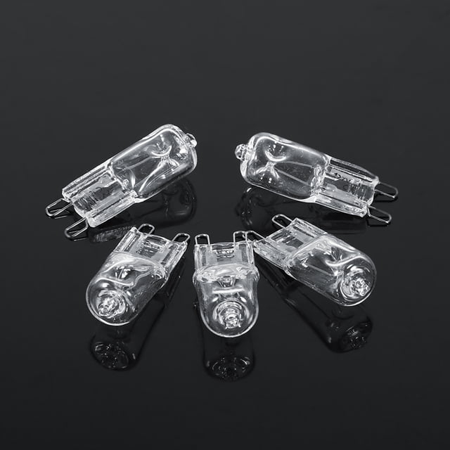 10pcs G9 Base 40W Bombilla De Halógeno, Cálido 2900K, Una Prueba De Explosión Para Lámparas De Araña, Reemplazo De Iluminación De Cristal Con Vidrio Transparente, Vida útil