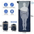 thumbnail image 2 of REDCAMP Ultra Light Weight Sleeping Bags for Adults, Zippered Compact Summer Sleeping Bags with Compression Sack for Backpacking Camping Hiking Travel, Navy Blue, 2 of 6