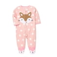 thumbnail image 5 of Newborn Baby Romper 0-12Months 2023 Spring Fall Warm Micro-fleece Infant Unicorn Printed Babe Boy Girl Clothing Jumpsuit Footed, 5 of 5