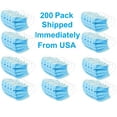 thumbnail image 4 of Disposable Face Masks, 200 Pack , 3-ply Elastic Ear Loop Filter Disposable Face Mask, 4 of 5