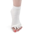 thumbnail image 4 of Jumpingount Calcetines de algodón para pedicura, amigables con la piel, todo incluido, masaje de cinco dedos, calcetines para los dedos del pie, a Cuidado de los pies Azul oscuro, 4 of 6