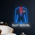 thumbnail image 2 of Handmadetneonsign Suit Rental Neon Sign, Men's Vest Wall Art Decor, Clothing Fashion Store Wall Decor, 2 of 5